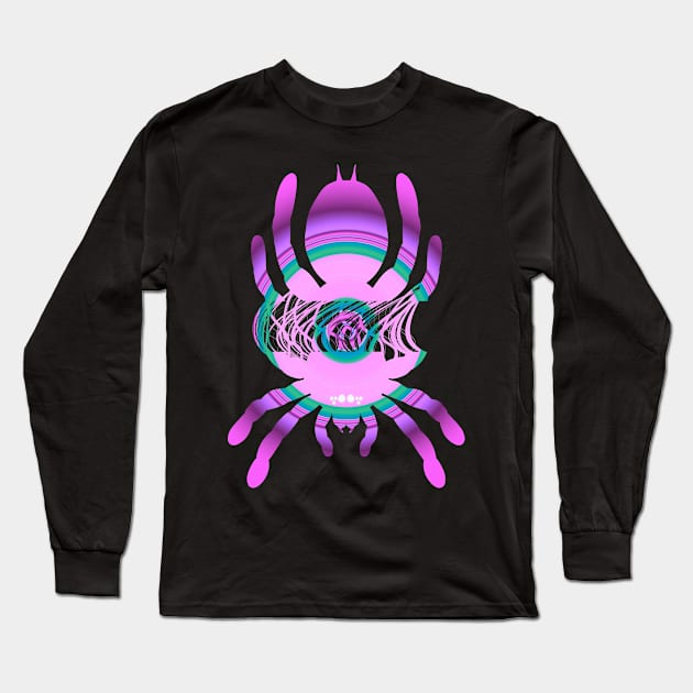 Tarantula Silhouette V143 (Radial) Long Sleeve T-Shirt by IgorAndMore